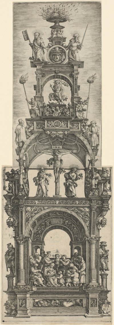 Triumphal Altar with Stages in the Life of Christ by Daniel Hopfer
