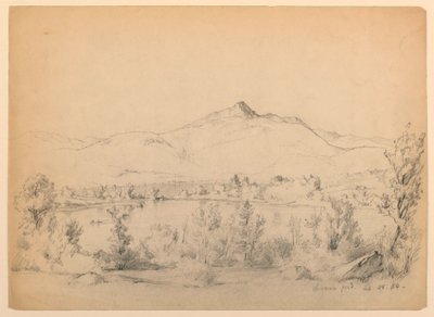 Chocorua Pond and Mountain, New Hampshire, September 28, 1854 by Daniel Huntington