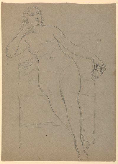 Female Nude Seated, 1870–80 by Daniel Huntington