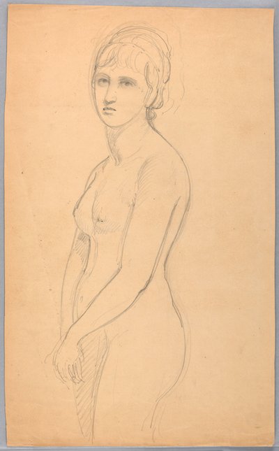 Female Nude Standing, 1860–70 by Daniel Huntington