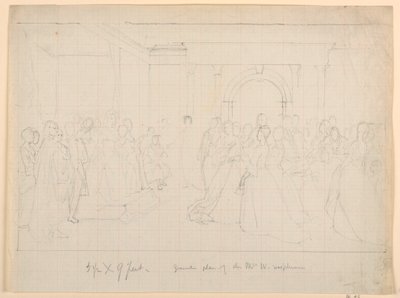 General Plan for "Martha Washington Reception", 1860 by Daniel Huntington