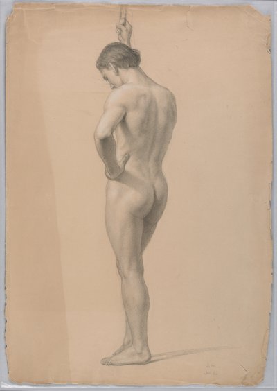 Male Nude Standing, November 1866 by Daniel Huntington