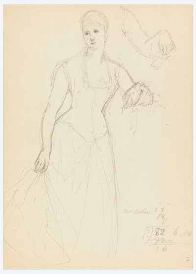 Sketch for a Portrait of Bella Worsham, 1878 by Daniel Huntington