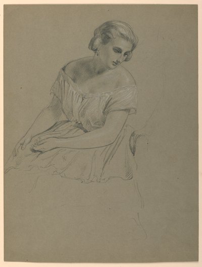 Study for "Martha Washington Reception", 1860 by Daniel Huntington