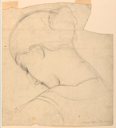 Study for "Roman Girl", Head of a Woman, 1841 by Daniel Huntington