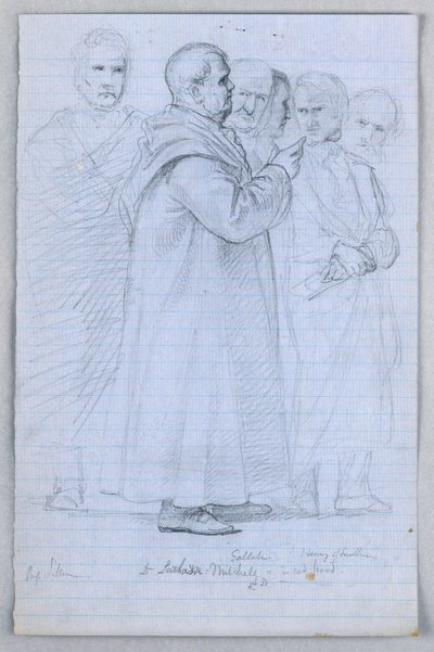 Study for "Scientific Group", 1858 by Daniel Huntington