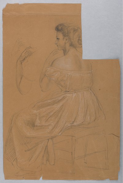 Study for "Titian Showing", 1872 by Daniel Huntington