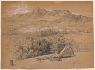 View of Mount Chocorua, from Hill to Right of Albany Road, September 12, 1854 by Daniel Huntington