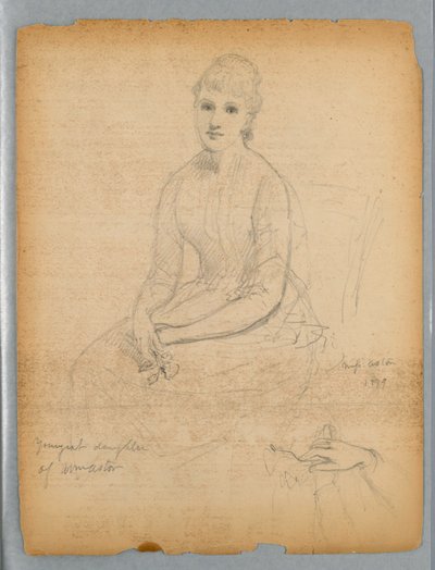 Sketch for Portrait of the Youngest Daughter of William Astor by Daniel Huntington