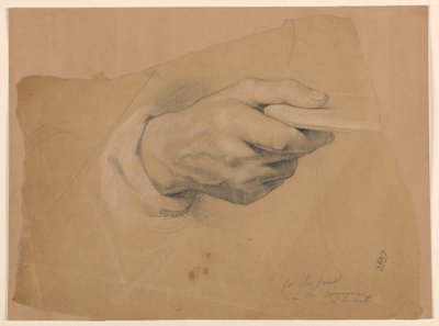 Study of Right Hand for the Priest in the "Communion of the Sick" by Daniel Huntington