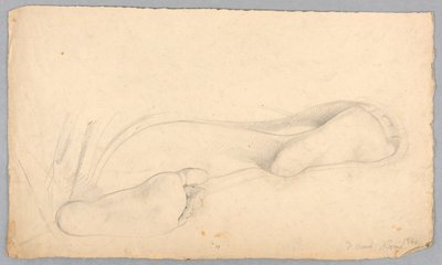 Study of the Feet of a Reclining Woman by Daniel Huntington
