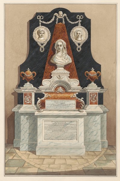Memorial to Ann Tolson also to Caleb Cotesworth and Susannah, his Wife from Isleworth Church by Daniel Lysons