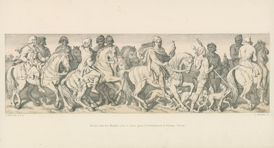 Harold and His Knights Ride to Their Place of Embarkation, at Bosham, Sussex by Daniel Maclise