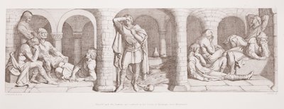 Harold and the Saxons Confined in the Castle of Beaurain by Daniel Maclise