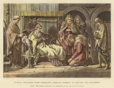 Harold, Returned from Normandy, Presents Himself to Edward the Confessor by Daniel Maclise