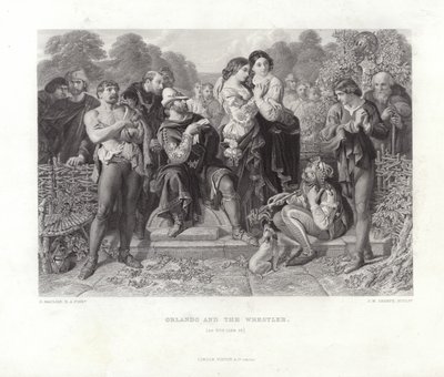 Orlando and the Wrestler by Daniel Maclise
