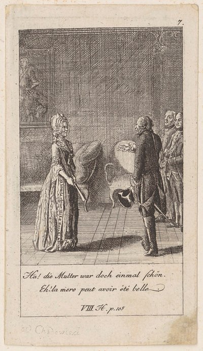 Sheet 7 to the "Anecdotes and Character Traits of Frederick the Second, King of Prussia" by Daniel Nikolaus Chodowiecki
