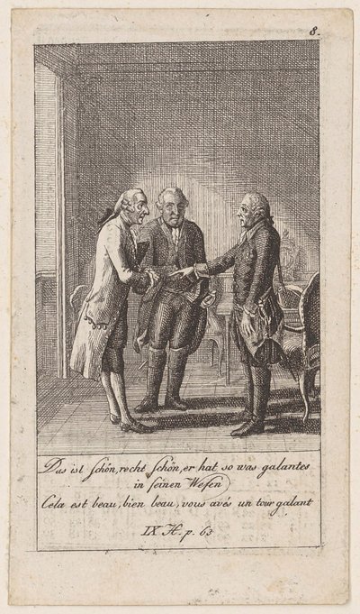 Sheet 8 to the "Anecdotes and Character Traits of Frederick the Second, King of Prussia" by Daniel Nikolaus Chodowiecki