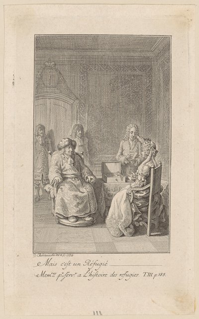Plate for the "Memoirs [...] of the Refugees", Third Volume by Daniel Nikolaus Chodowiecki