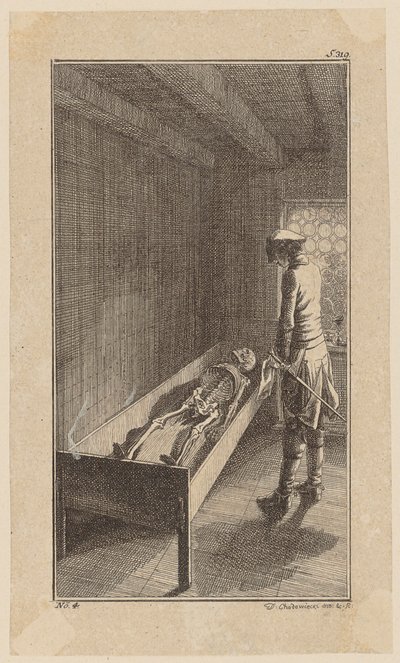 Bunkel Observes the Skeleton of John Orton, Plate 4 from 