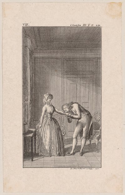 Clarisse Regrets Her Escape by Daniel Nikolaus Chodowiecki