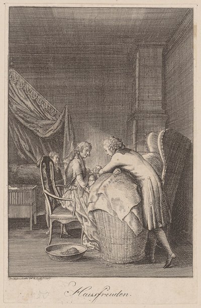 Domestic Joys [First Education] by Daniel Nikolaus Chodowiecki