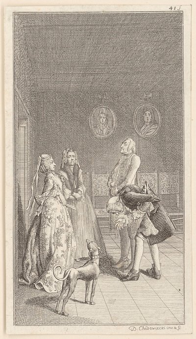 Her First Husband by Daniel Nikolaus Chodowiecki
