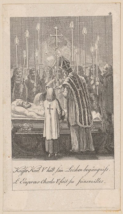 Emperor Charles V Holds His Funeral, Plate 4 from the Series 