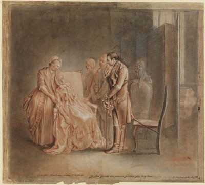 Colonel Morden Visits the Sick Clarissa by Daniel Nikolaus Chodowiecki