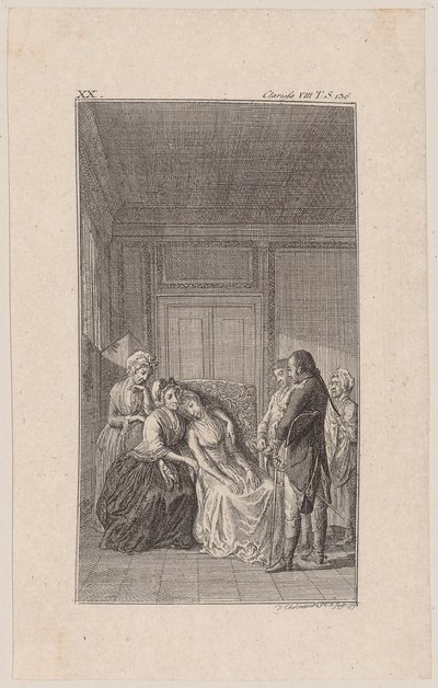 Colonel Morden Visits the Sick Clarisse by Daniel Nikolaus Chodowiecki