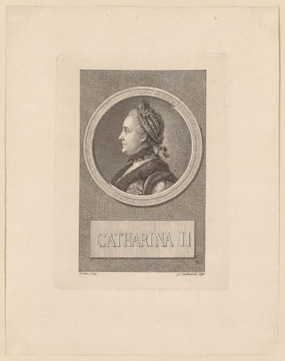 Portrait of Empress Catherine II of Russia by Daniel Nikolaus Chodowiecki