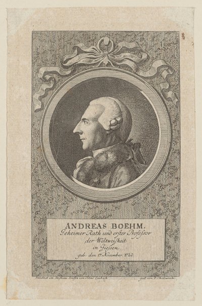 Portrait of Andreas Boehm by Daniel Nikolaus Chodowiecki