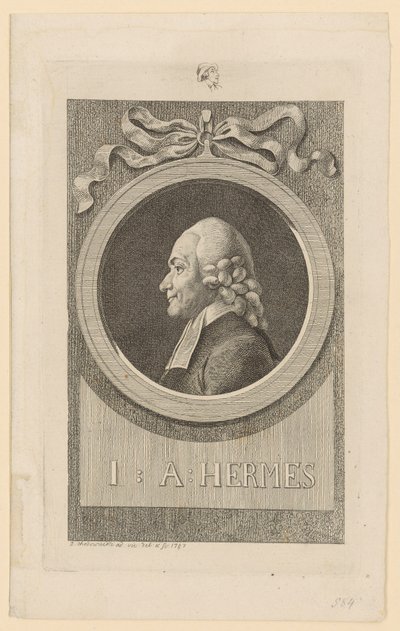 Portrait of Ioh. Aug. Hermes by Daniel Nikolaus Chodowiecki