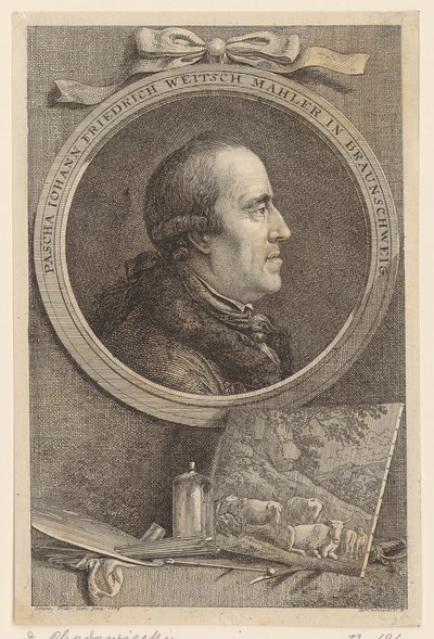 Portrait of Pascha Johann Friedrich Weitsch by Daniel Nikolaus Chodowiecki