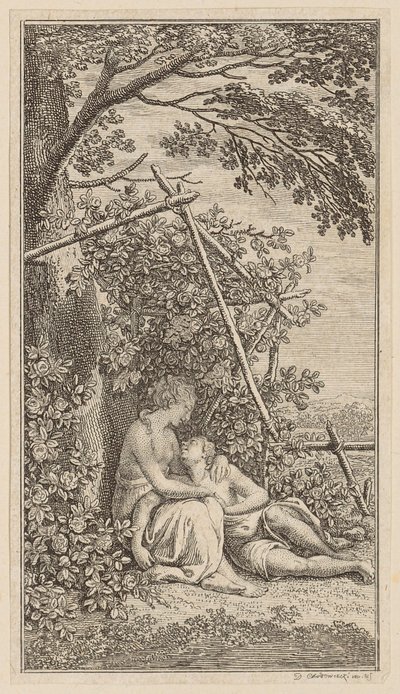 Swan Song, Sheet 7 from the First Edition of "Poems by Gottfried August Bürger" by Daniel Nikolaus Chodowiecki
