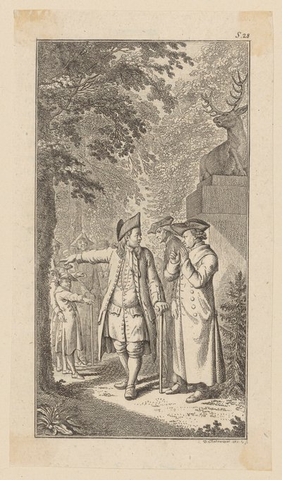 Sebaldus in Dispute with a Fellow by Daniel Nikolaus Chodowiecki