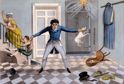Unfeelingness - Advice to a Man on Venting His Temper on the Least Guilty, from the Series 