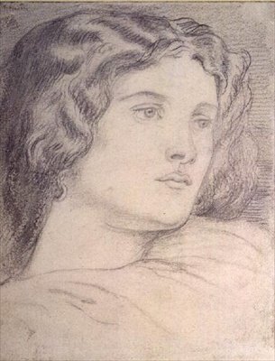 Portrait Head of Fanny Cornforth by Dante Gabriel Charles Rossetti