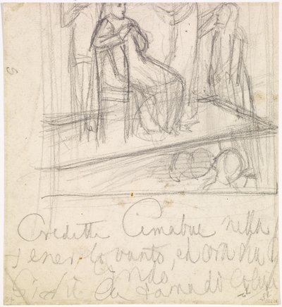 The Return of Tibullus to Delia - Study for the Figure of Delia by Dante Gabriel Charles Rossetti