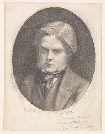 Portrait of William Holman Hunt (1827-1910) by Dante Gabriel Rossetti