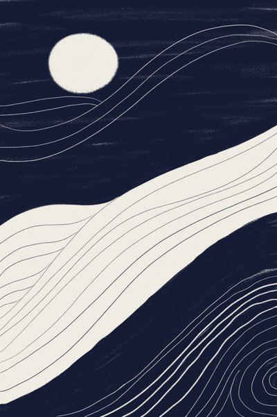 Abstract Moon Landscape by Danushka Abeygoda