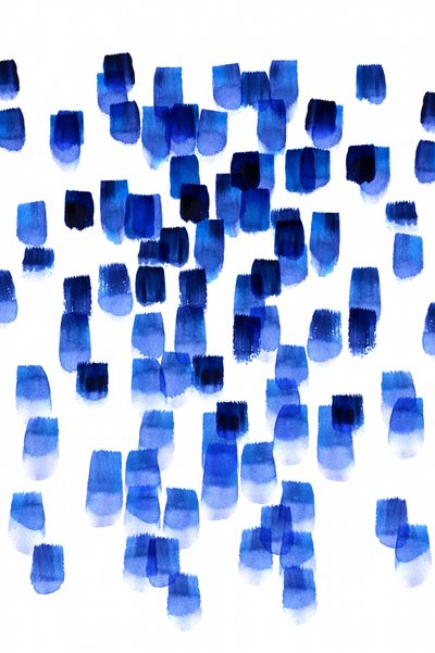 Blue Watercolor Strokes by Danushka Abeygoda