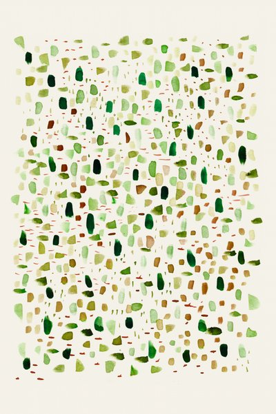 Earthy Green Abstract by Danushka Abeygoda