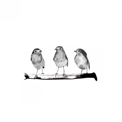 Little Birds On Branch by Danushka Abeygoda