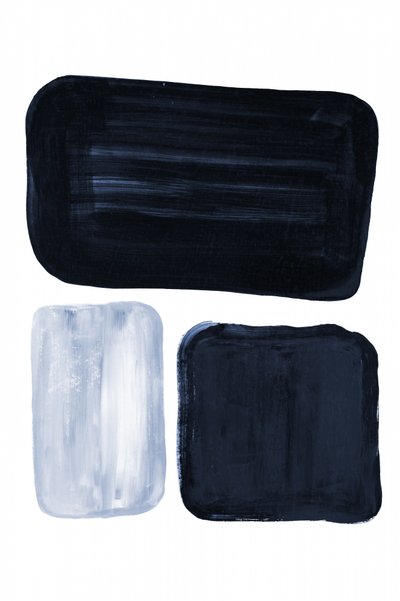 Minimalist Blue Blocks by Danushka Abeygoda
