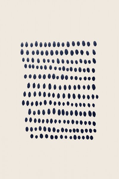 Minimalist Indigo Dots by Danushka Abeygoda