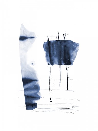 Modern Indigo Flow by Danushka Abeygoda