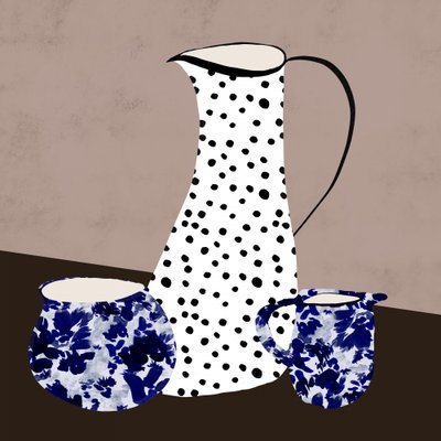Polka Dot And Floral by Danushka Abeygoda