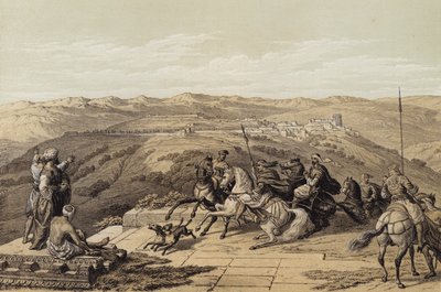 Sebaste, Ancient Samaria by David (after) Roberts