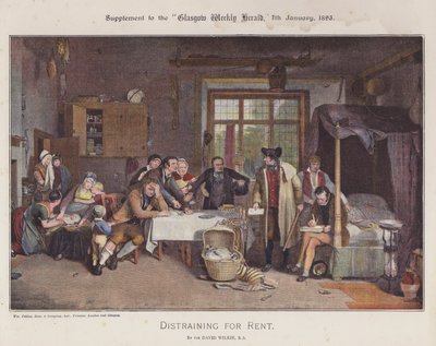 Distraining for Rent by David (after) Wilkie